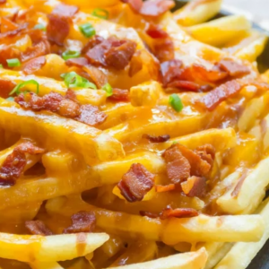 loaded fries Chips & Cheese With Ham