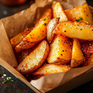 Potato Wedges & Garlic Sauce